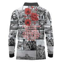 ANZAC Day Gallipoli Campaign Long Sleeve Polo Shirt To The End They Remain