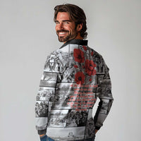 ANZAC Day Gallipoli Campaign Long Sleeve Polo Shirt To The End They Remain