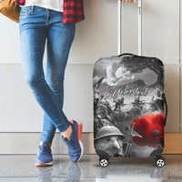 Black ANZAC Day The Battle of Lone Pine Luggage Cover Kiwi-Kangaroo Soldier Lest We Forget