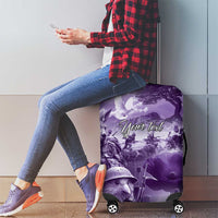 Purple ANZAC Day The Battle of Lone Pine Luggage Cover Kiwi-Kangaroo Soldier Lest We Forget
