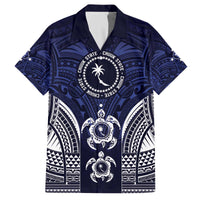 FSM Chuuk States Family Matching Off The Shoulder Long Sleeve Dress and Hawaiian Shirt Micronesia Six 9 One Polynesian Tribal Pattern