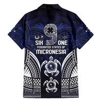 FSM Chuuk States Family Matching Short Sleeve Bodycon Dress and Hawaiian Shirt Micronesia Six 9 One Polynesian Tribal Pattern LT9 - Polynesian Pride