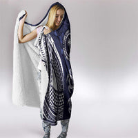 FSM Chuuk States Hooded Blanket Micronesia Six 9 One Polynesian Tribal Pattern