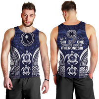 FSM Chuuk States Men Tank Top Micronesia Six 9 One Polynesian Tribal Pattern LT9 - Polynesian Pride