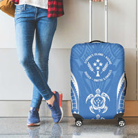 FSM Kosrae States Luggage Cover Micronesia Six 9 One Polynesian Tribal Pattern