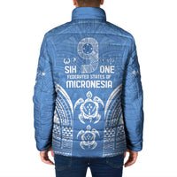 FSM Kosrae States Padded Jacket Micronesia Six 9 One Polynesian Tribal Pattern LT9 - Polynesian Pride