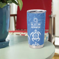 FSM Kosrae States Tumbler Cup Micronesia Six 9 One Polynesian Tribal Pattern
