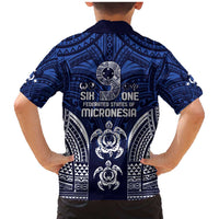 FSM Pohnpei States Family Matching Mermaid Dress and Hawaiian Shirt Micronesia Six 9 One Polynesian Tribal Pattern