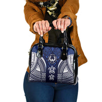 FSM Pohnpei States Shoulder Handbag Micronesia Six 9 One Polynesian Tribal Pattern