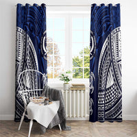 FSM Pohnpei States Window Curtain Micronesia Six 9 One Polynesian Tribal Pattern