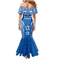 FSM Yap States Family Matching Mermaid Dress and Hawaiian Shirt Micronesia Six 9 One Polynesian Tribal Pattern