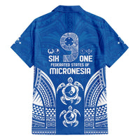 FSM Yap States Family Matching Short Sleeve Bodycon Dress and Hawaiian Shirt Micronesia Six 9 One Polynesian Tribal Pattern LT9 - Polynesian Pride