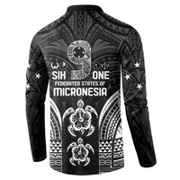 FSM Micronesia Six 9 One Button Sweatshirt Polynesian Tribal Pattern LT9 - Polynesian Pride