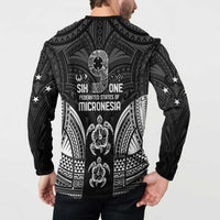 FSM Micronesia Six 9 One Button Sweatshirt Polynesian Tribal Pattern LT9 - Polynesian Pride