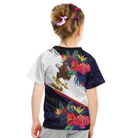 American Samoa Flag Day Since 1900 Kid T Shirt Samoa Muamua Le Atua Tropical Flowers