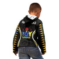 Polynesian Pride Aitutaki Island Kid Hoodie Cook Islands Tribal Wave Style LT9 - Polynesian Pride