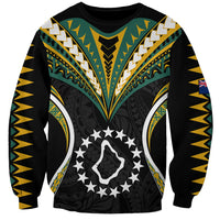(Personalised) Polynesian Pride Palmerston Island Sweatshirt Cook Islands Tribal Wave Style LT9 Unisex Black - Polynesian Pride