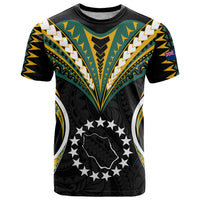 Custom Polynesian Pride Penrhyn Island T Shirt Cook Islands Tribal Wave Style LT9 Black - Polynesian Pride