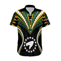 (Personalised) Polynesian Pride Pukapuka Island Hawaiian Shirt Cook Islands Tribal Wave Style LT9 Black - Polynesian Pride
