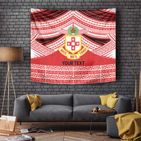 Personalised Kolisi Tonga College Atele Tapestry Polynesian Ngatu Tribal