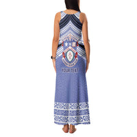 Personalised Tonga Apifoou College Family Matching Tank Maxi Dress and Hawaiian Shirt Polynesian Ngatu Tribal LT9 - Polynesian Pride