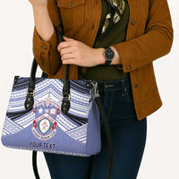Personalised Tonga Apifoou College Leather Bag Polynesian Ngatu Tribal - Polynesian Pride