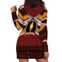 Personalised Tonga Beulah College Hoodie Dress Polynesian Ngatu Tribal