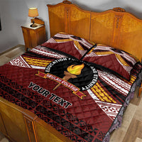 Personalised Tonga Beulah College Quilt Bed Set Polynesian Ngatu Tribal