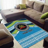 Personalised Tonga Lavengamalie College Area Rug Polynesian Ngatu Tribal LT9 - Polynesian Pride