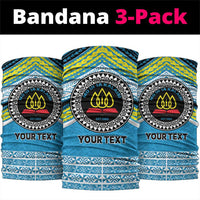 Personalised Tonga Lavengamalie College Neck Gaiter Polynesian Ngatu Tribal LT9 package One Size: 25*50cm Blue - Polynesian Pride
