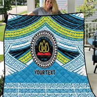 Personalised Tonga Lavengamalie College Quilt Polynesian Ngatu Tribal