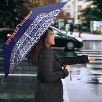 Personalised Tonga Sia'atoutai Theological College Umbrella Polynesian Ngatu Tribal - Polynesian Pride