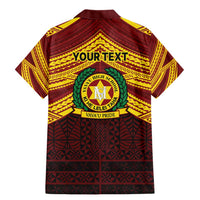 Personalised Tonga Vava'u High School Family Matching Mermaid Dress and Hawaiian Shirt Polynesian Ngatu Tribal LT9 - Polynesian Pride