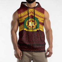 Personalised Tonga Vava'u High School Sleeveless Hoodie Polynesian Ngatu Tribal LT9 - Polynesian Pride