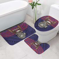 American Samoa Brave Eagle Personalized Bathroom Set National Flag Color LT9 - Polynesian Pride