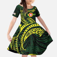 American Samoa Manua Cession Day Personalized Family Matching Puletasi and Hawaiian Shirt Polynesian Wave Style