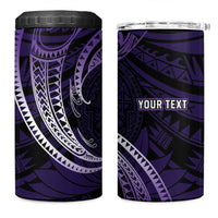 Manua Segaula American Samoa High School Personalized 4 in 1 Can Cooler Tumbler Polynesian Wave Style LT9 One Size: 16 oz Purple - Polynesian Pride