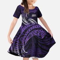 Manua Segaula American Samoa High School Personalized Family Matching Puletasi and Hawaiian Shirt Polynesian Wave Style