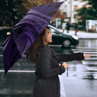 Manua Segaula American Samoa High School Personalized Umbrella Polynesian Wave Style - Polynesian Pride