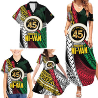 Ni-Van Vanuatu 45th Yumi Yumi Yumi Family Matching Summer Maxi Dress and Hawaiian Shirt Vanuatuan Boar Tusk Polynesian Pattern LT9 - Polynesian Pride
