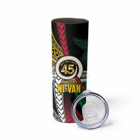 Ni-Van Vanuatu 45th Yumi Yumi Yumi Skinny Tumbler Vanuatuan Boar Tusk Polynesian Pattern LT9 - Polynesian Pride