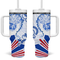Philippines Barong Tumbler With Handle Sun of Philippinas With Eagles