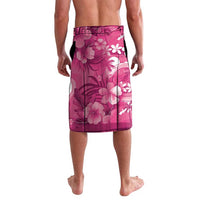 Hawaiian Flamingo Hibiscus Personalised Lavalava Pink Summer Tropical Flowers LT9 - Polynesian Pride