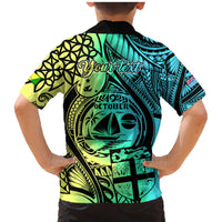 Personalised Malampa Fiji Day Family Matching Mermaid Dress and Hawaiian Shirt Vanuatu Sand Drawing With Polynesian Pattern LT9 - Polynesian Pride