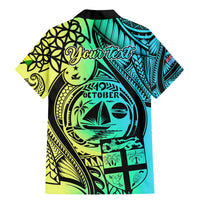 Personalised Malampa Fiji Day Family Matching Mermaid Dress and Hawaiian Shirt Vanuatu Sand Drawing With Polynesian Pattern LT9 - Polynesian Pride