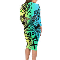 personalised-malampa-fiji-day-long-sleeve-bodycon-dress-vanuatu-sand-drawing-with-polynesian-pattern