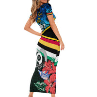 torba-vanuatu-short-sleeve-bodycon-dress-sand-drawing-with-polynesian-pattern