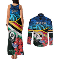 personalised-torba-vanuatu-couples-matching-tank-maxi-dress-and-long-sleeve-button-shirts-sand-drawing-with-polynesian-pattern