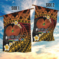 Melanesian Papua New Guinea Garden Flag Plumeria Bird of Paradise Tribal LT9 - Polynesian Pride