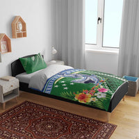 Melanesian Solomon Islands Bedding Set Tropical Shark Tattoo